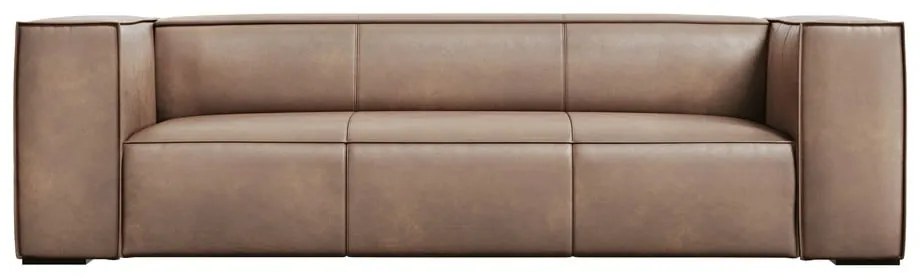 Divano in pelle marrone chiaro 227 cm Madame - Windsor & Co Sofas