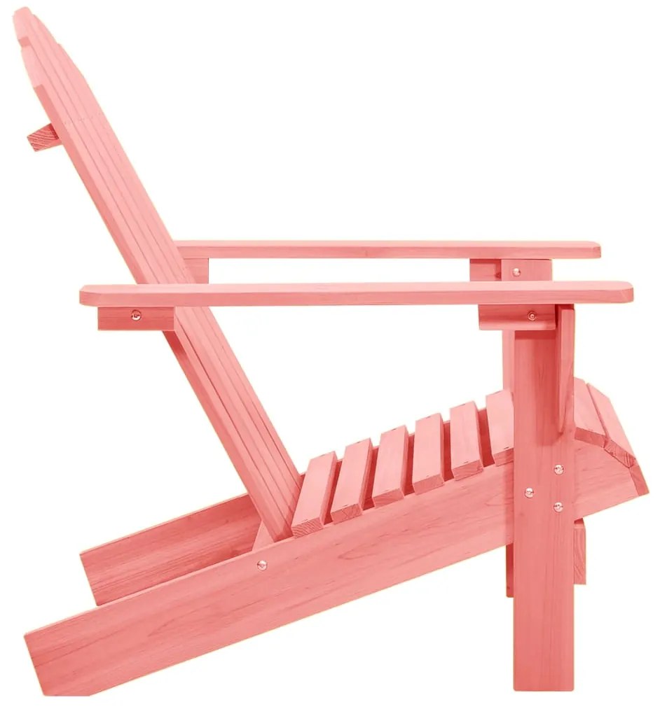 Sedia da giardino adirondack in legno massello di abete rosa