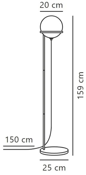 Nordlux - Lampada con piedistallo WILSON 1xG9/5W/230V nero
