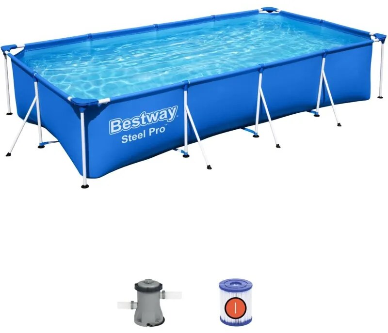 Piscina Steel Pro Frame Rettangolare 400X211X81 5.700Lt - Best Way