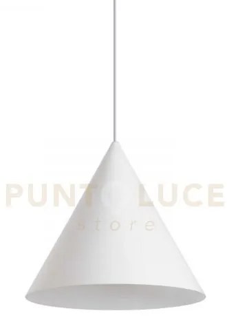 A-line sospensione in metallo bianco 1 luce attacco e27 d.30cm