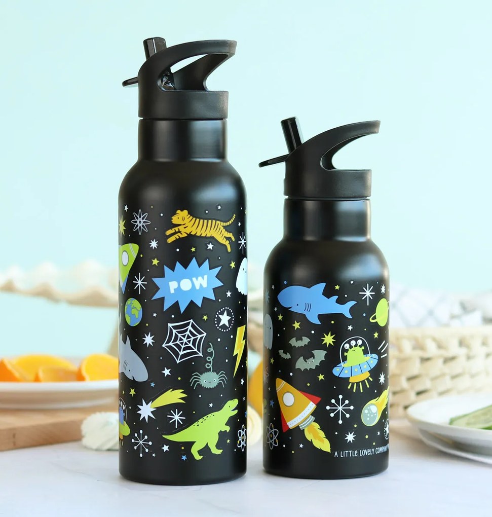 A Little Lovely Company - borraccia in acciaio inox, 350 ml - spazio