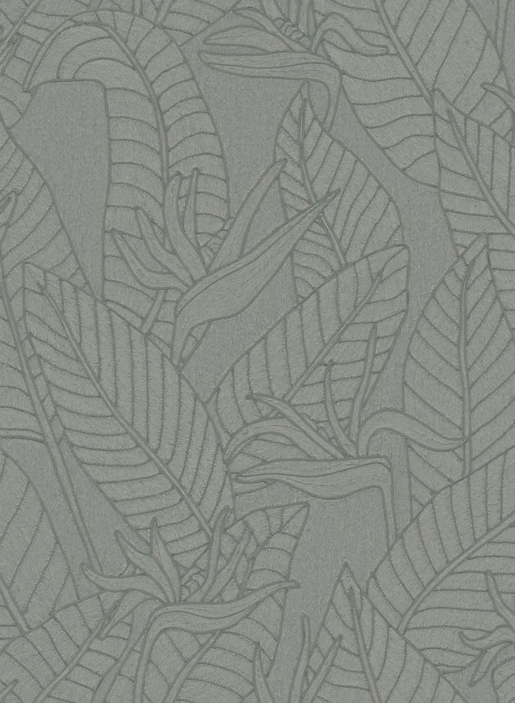 Arte Carta da parati Strelitzia - Teal