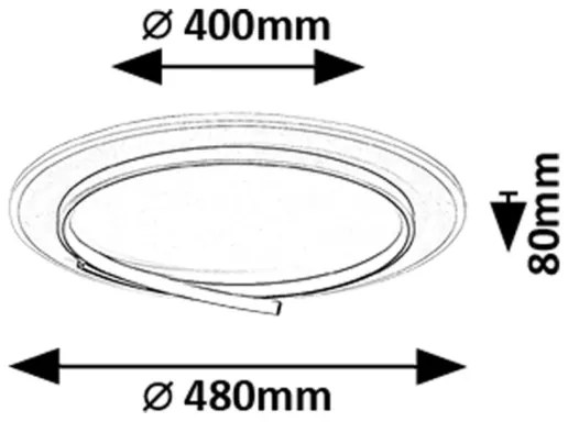 Rabalux 71366 - Plafoniera LED NILOO LED/40W/230V 4000K