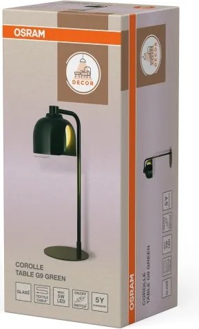 Osram - Lampada da tavolo DECOR COROLLE 1xG9/20W/230V verde