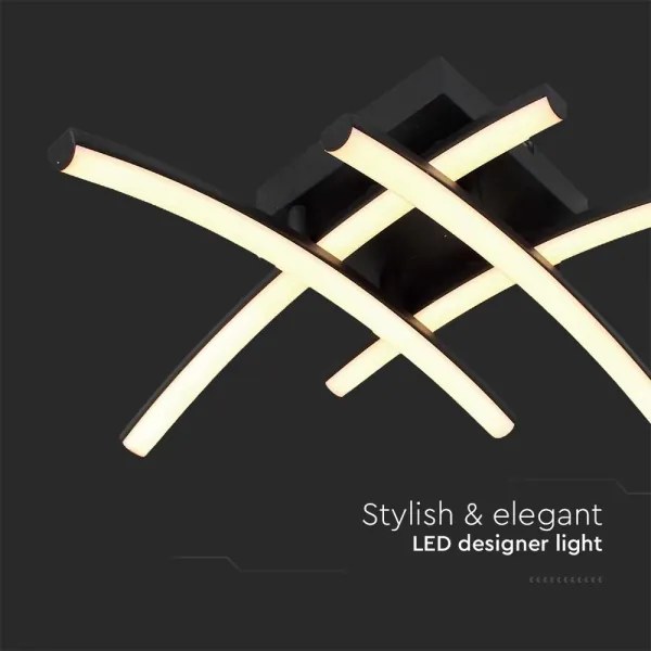 Plafoniera LED LED/24W/230V 3000K nero