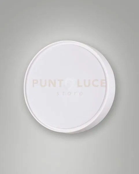 Hatton plafoniera bianca 1 luce attacco e27 d.25cm  c/sensore