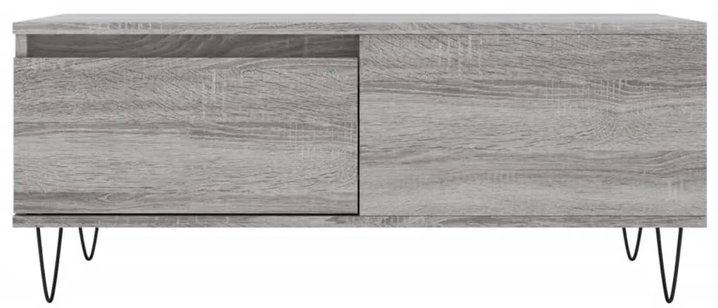 Tavolino salotto grigio sonoma 90x50x36,5 cm legno multistrato