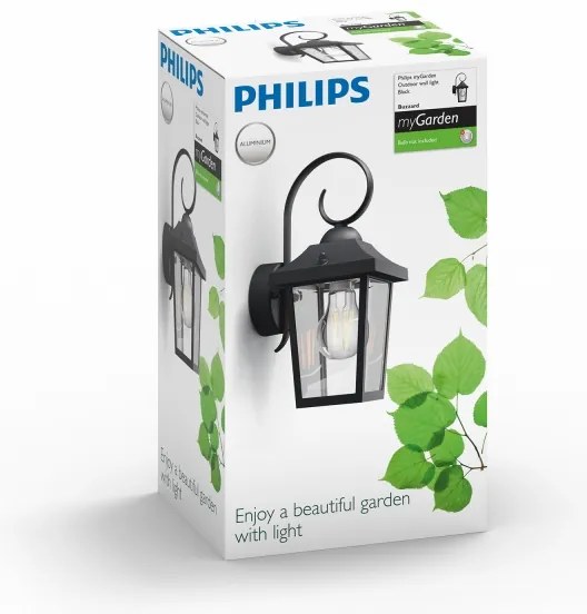 Philips 17236/30/PN - Lampada da esterno MYGARDEN BUZZARD 1xE27/60W/230V