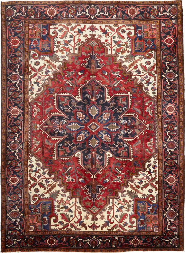 Heriz Tappeto persiano 210x290 Rosso (Iran) Annodato A Mano