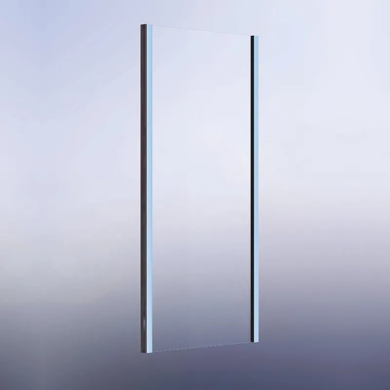 Lato fisso per box doccia Namara L 75 x H 195cm, Sp. 8 mm vetro vetro senza finitura / trasparente profilo in alluminio argento anodizzato