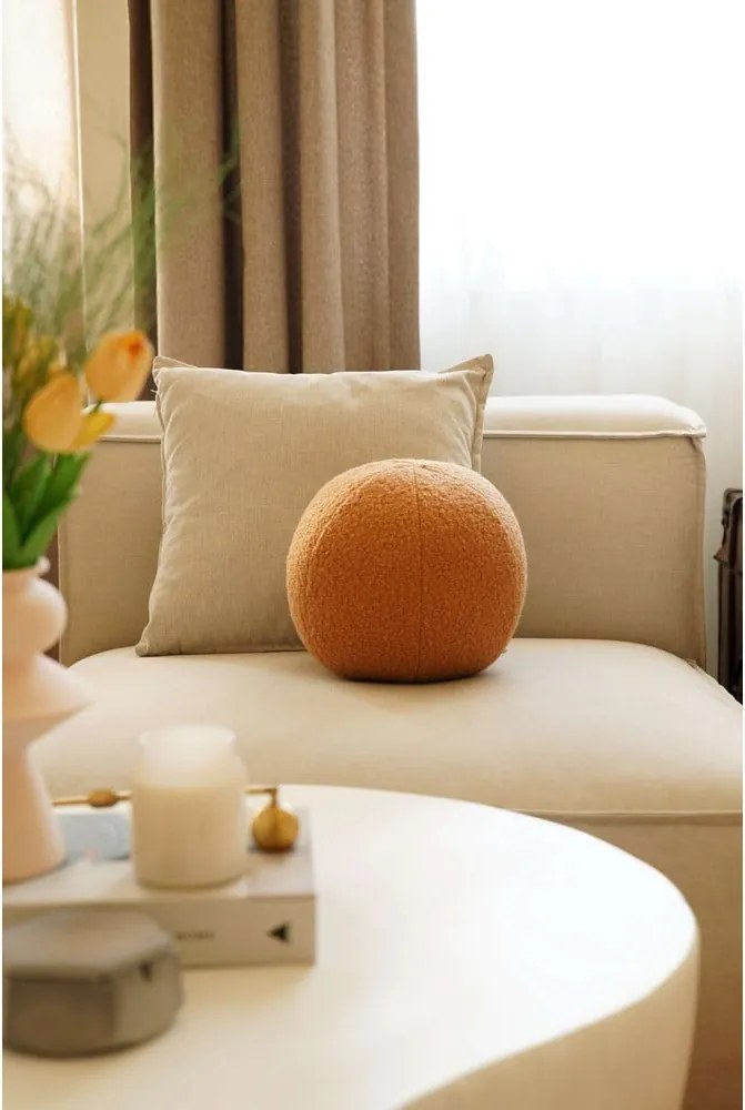 Cuscino decorativo in bouclé ø 25 cm Top – Mioli Decor