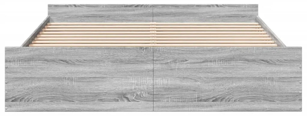 Giroletto cassetti grigio sonoma 180x200 cm legno multistrato