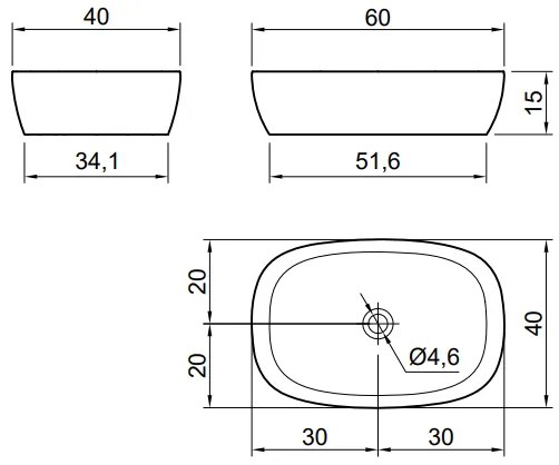 Antonio Lupi Senso Lavabo Rettangolare Soprapiano Cm 60x40 In Cristalmood Lime