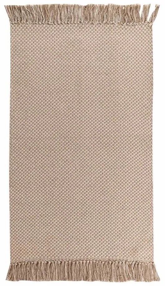 Tappeto lavabile beige 50x80 cm Pietro - douceur d'intérieur