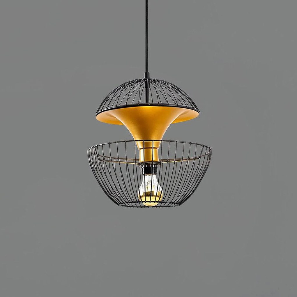 Lampada a sospensione Telmander 11440 Opviq, dimmerabile, Nero, Soggiorno / Sala da pranzo, Metallo, Moderno, Lampada a sospensione