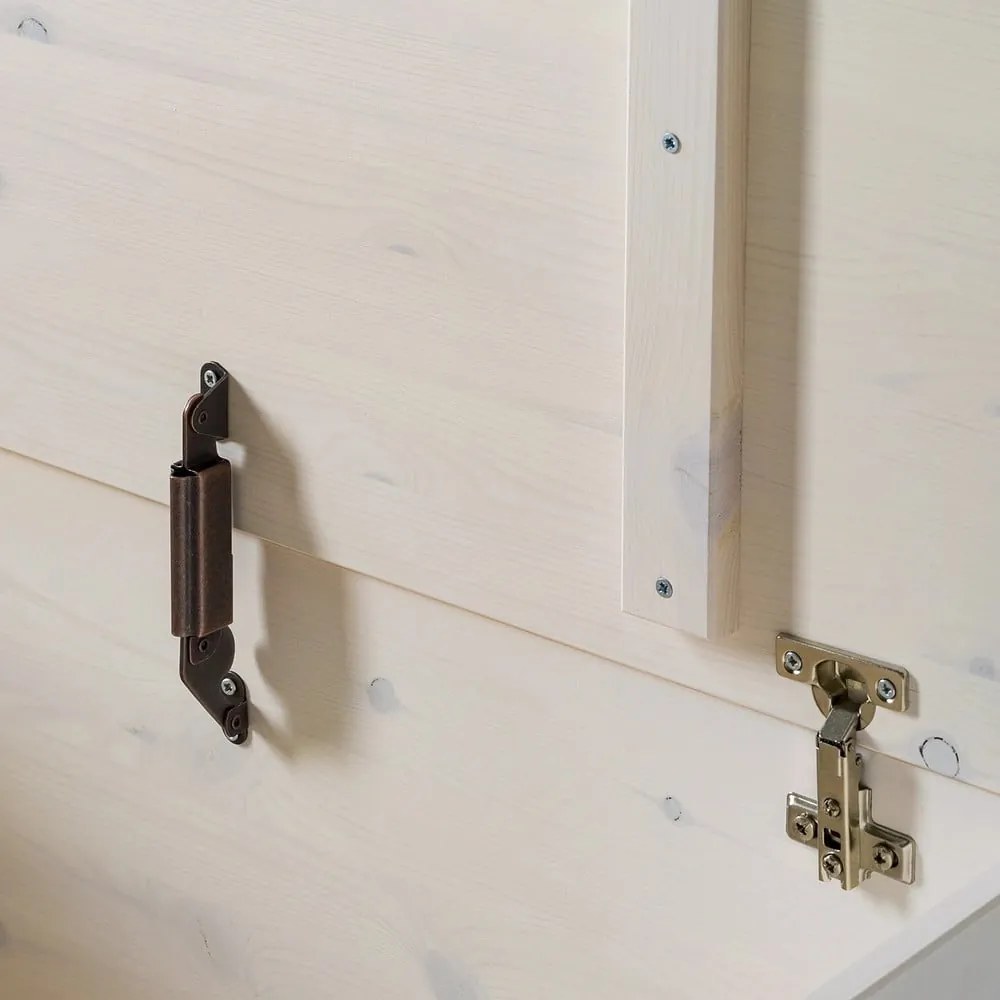 Cassapanca in legno di pino bianco 80x45 cm Anita - Støraa