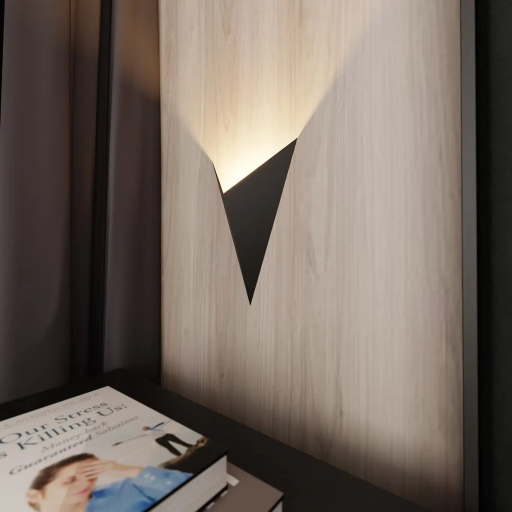 Applique da Parete in Acciaio FORM 4 Nero G9