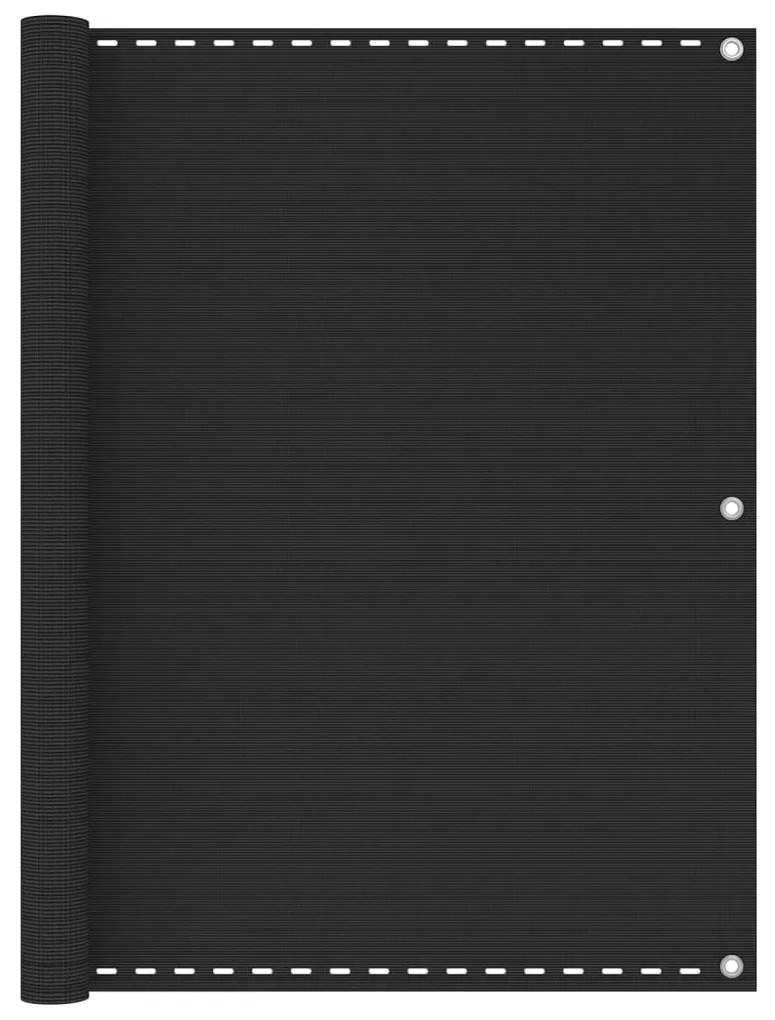 Schermo Frangivista Per Balcone Antracite 120x600 Cm İn Hdpe /