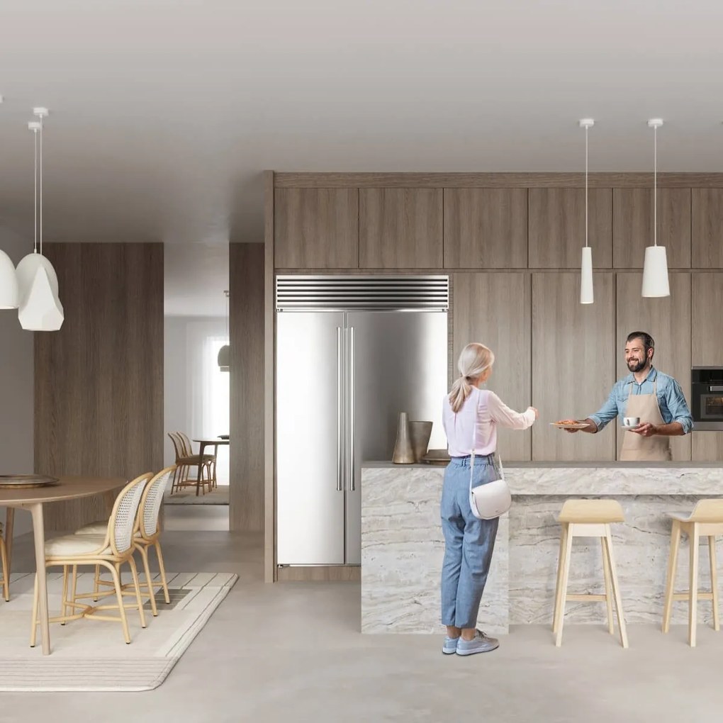 Lampada a Sospensione BUKANO E27 in Ceramica Bianca