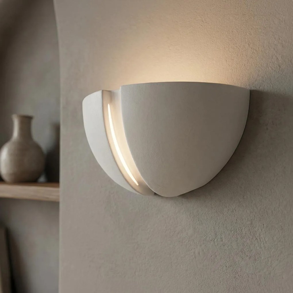 Applique da Parete G9 CONFINE in Gesso Pitturabile