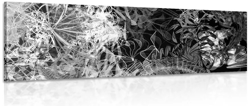Stampa su tela – Arte astratta in bianco e nero