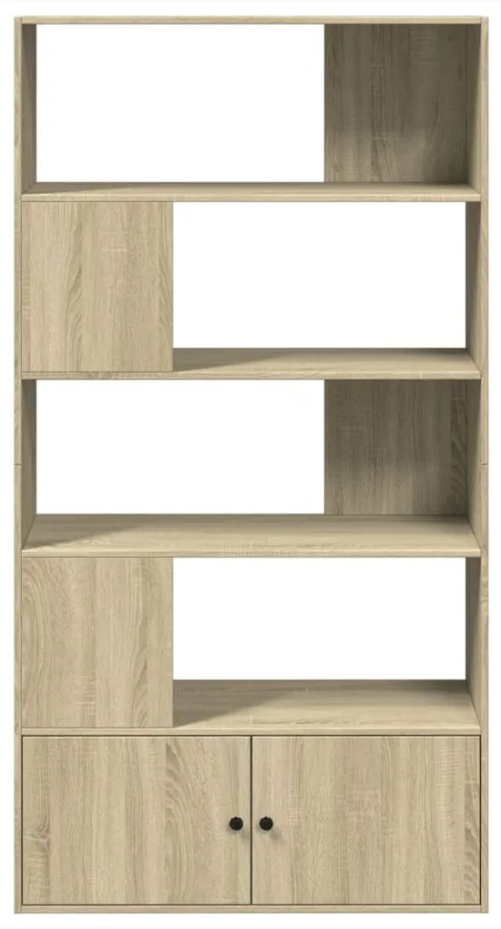 Libreria rovere sonoma 100x36x189 cm in legno multistrato