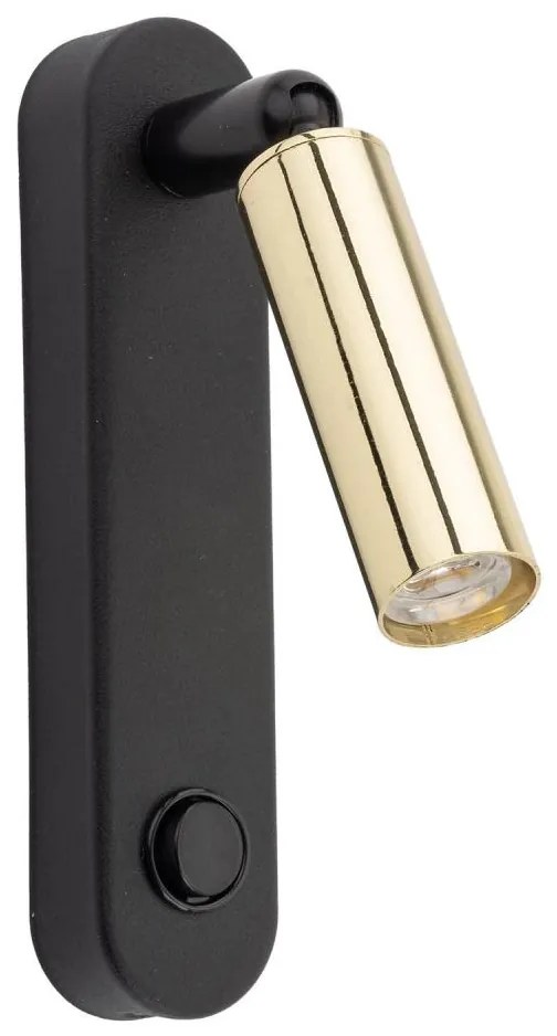 Faretto da parete ENZO 1xG9/8W/230V nero/oro