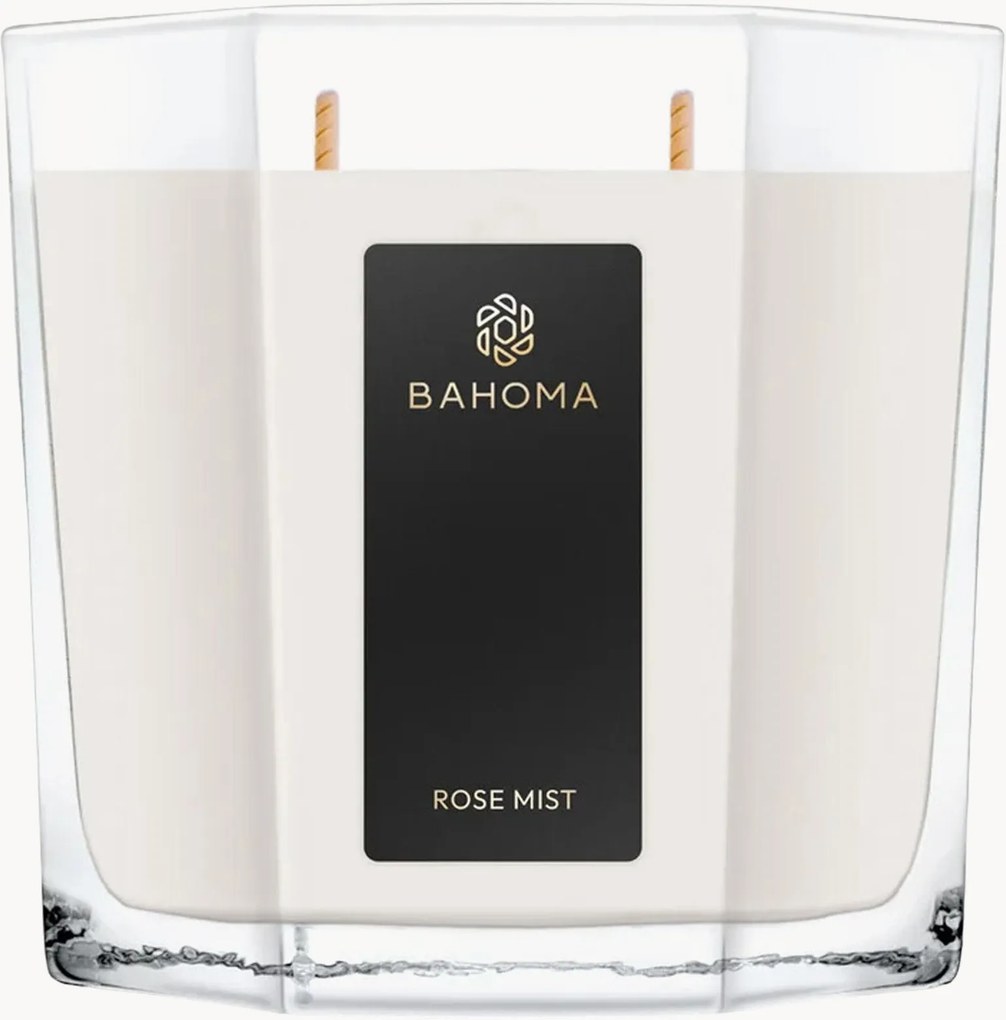 Candela profumata XL versata a mano Rose Mist (pulsante di rosa, mandarino)