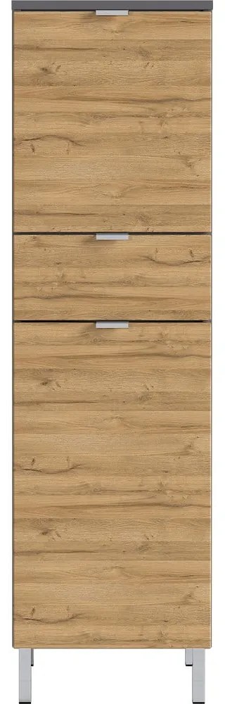 Mobile bagno alto grigio in rovere 34x120 cm Mauresa - Germania