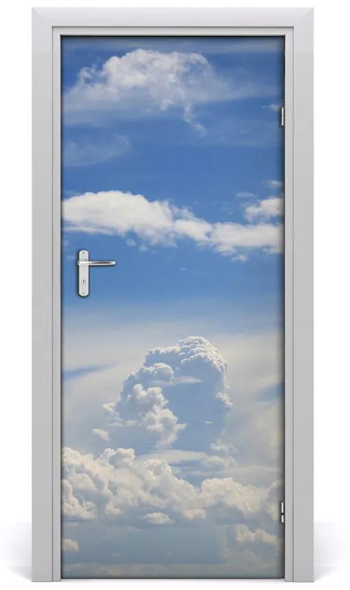 Adesivo per porta interna Nuvole nel cielo 75x205 cm