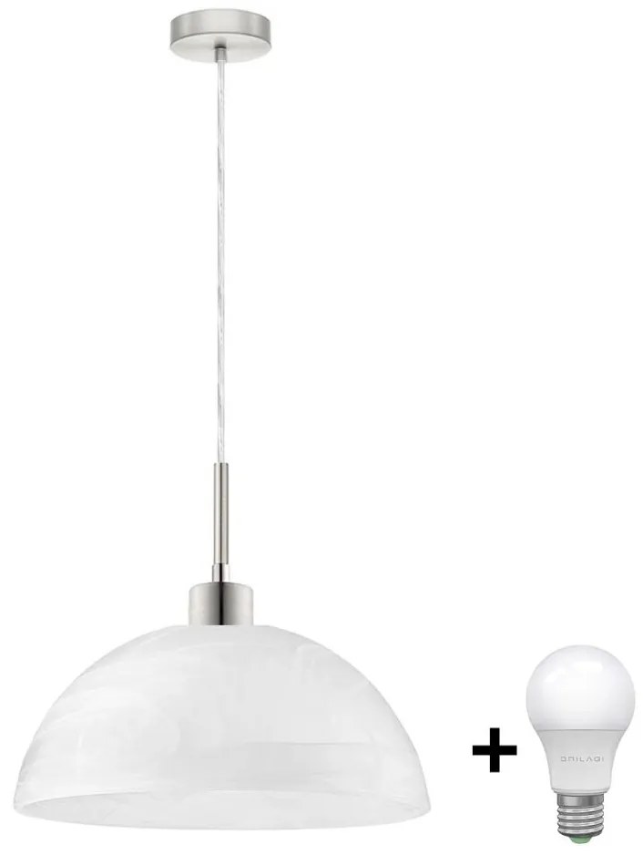 Lampadario LED a sospensione con filo 1xE27/60W/230V bianco