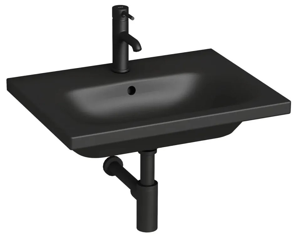 JIKA H8127137161041 - Lavabo sospeso MIO 60x45 cm ceramica nera opaca
