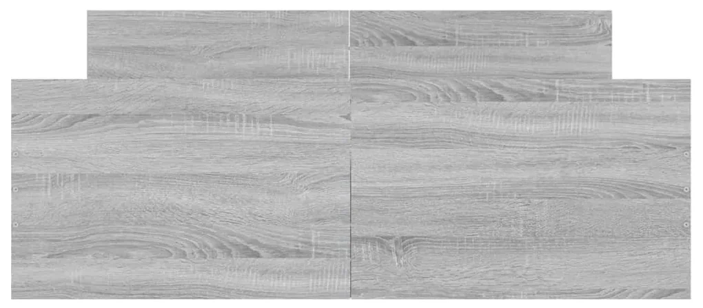 Giroletto con testiera e pediera grigio sonoma 120x200 cm
