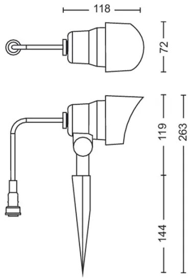 Philips - Faretto LED da esterno GARDENLINK LED/6W/12V 4000K IP44