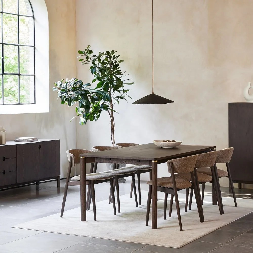 Tavolo da pranzo marrone scuro allungabile 95x180 cm Arun - Unique Furniture