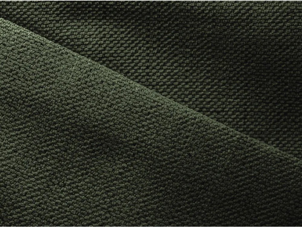 Divano angolare verde allungabile/con contenitore (con penisola a destra) Nanea – Makamii