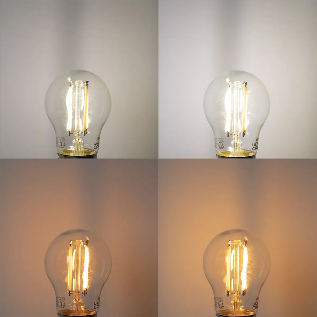 Set di 5 lampadine LED E27 Smart P45 4,5W 470 lm 1800-4000K