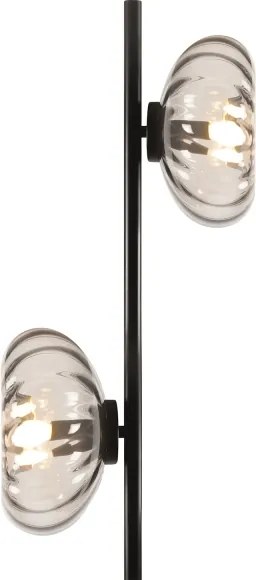 Osram - Lampada a piantana DECOR SMOKE 2xE14/12W/230V nero/grigio fumé