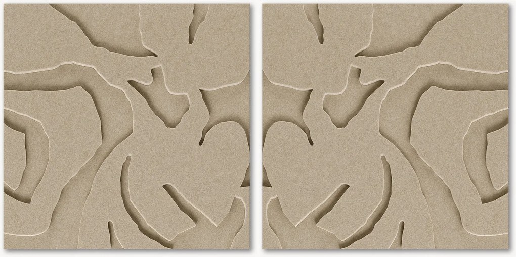 Set di 2 pannelli fonoassorbenti componibili Soft Embrace 1+2