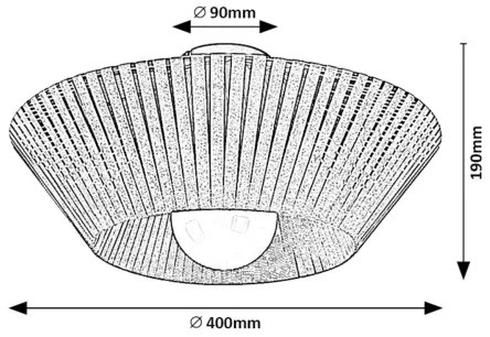 Rabalux 71248 - Plafoniera RAVEN 1xE27/6W/230V