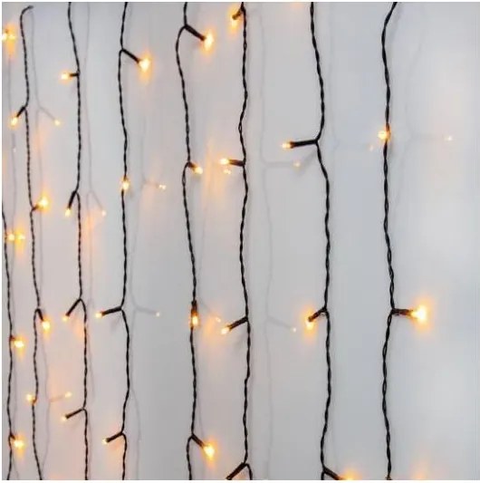 Eglo 410829 - Luci LED da esterno a tenda GOLDEN, 120 LED, 1,3 m, IP44, bianco caldo