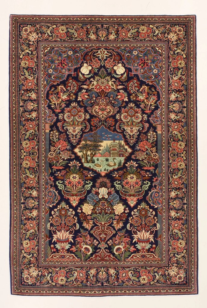 Kashan Tappeto persiano 210 x 140 (Iran) Annodato A Mano