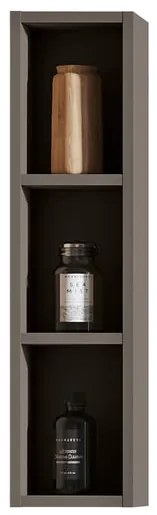 Pensile bagno Opera laccato opaco carbone P 17 x L 20 x H 80 cm