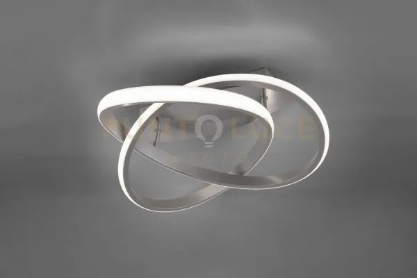 Course plafoniera led 18w · 1x 2400lm, 3000k spirale acciaio satina...