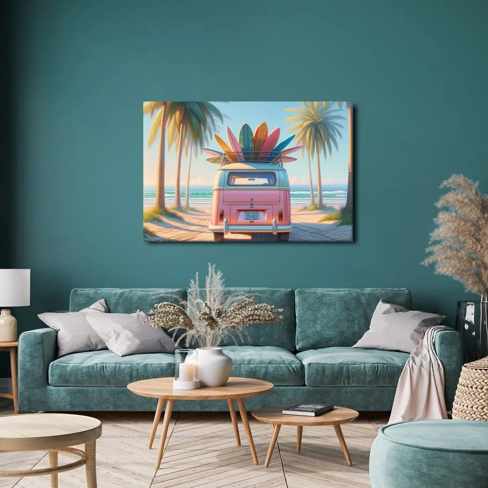 Quadro su tela – Estate nei colori delle tavole da surf