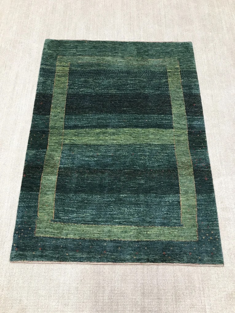 Loribaft Tappeto 180 x 130 Verde (Iran) Annodato A Mano