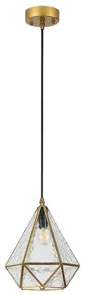 Rabalux 72245 - Lampadario a sospensione con filo NORAH 1xE14/40W/230V oro