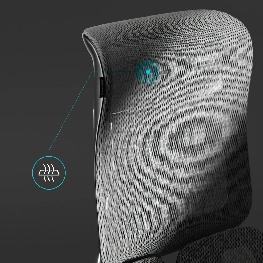 naspaluro Sedia da Ufficio Ergonomica, Sedia Ufficio con Poggiapiedi Telescopico