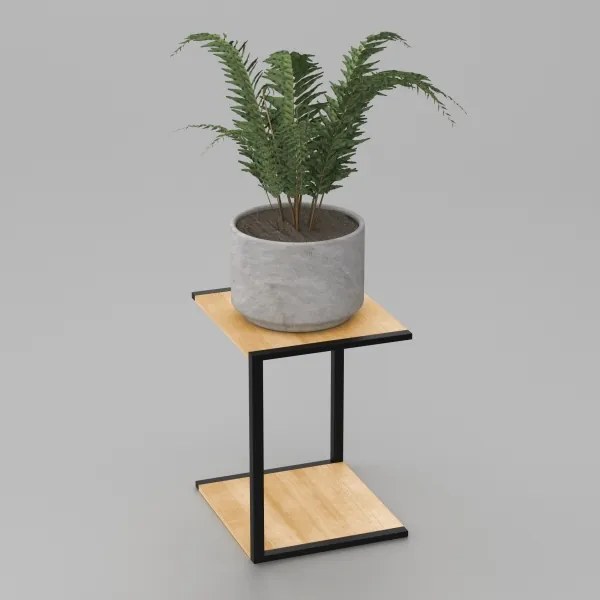 Portafiori 40x30x34 cm nero